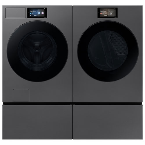 Samsung 6.1 Cu. Ft. High Efficiency Front Load Steam Washer (WF90F53ADSA5) - Dark Steel