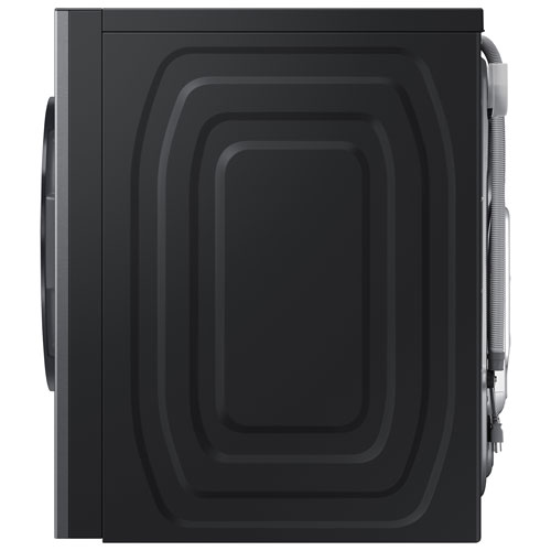 Laveuse à vapeur haute efficacité à chargement frontal de 6,1 pi³ de Samsung - Acier noir