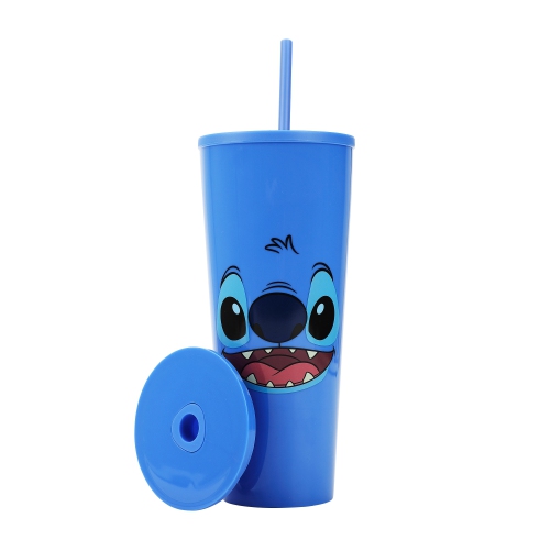 Verre antidéversement de 26 oz Big Face bleu de LILO & Stitch