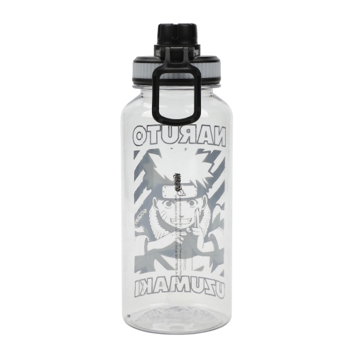 Bouteille d'eau en plastique blanc de 32 oz Uzumaki de Naruto