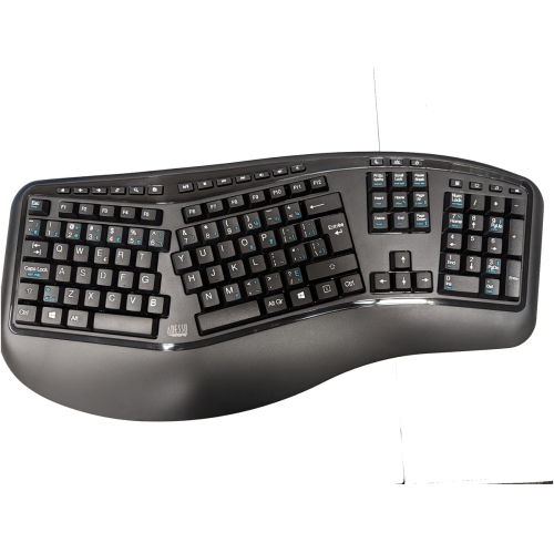 Open Box - Adesso TruForm Media 1500 Wireless Ergonomic Keyboard & Mouse Combo - French