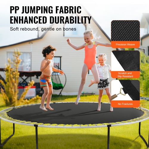VEVOR Replacement Trampoline Mat, Jumping Mat Fits 12ft Frame, Universal Jumping Mat for 12ft Round Trampoline, Reinforce UV-Resistant Mat with