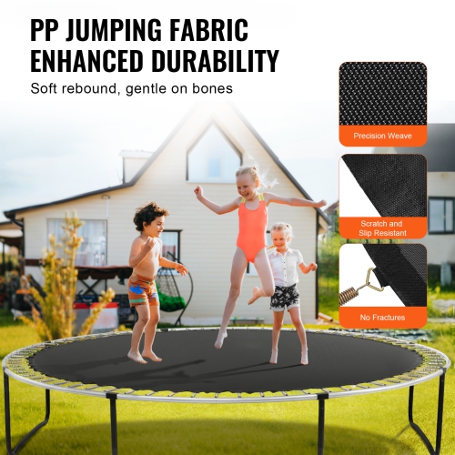 VEVOR Replacement Trampoline Mat, Jumping Mat Fits 14ft Frame, Universal Jumping Mat for 14ft Round Trampoline, Reinforce UV-Resistant Mat with