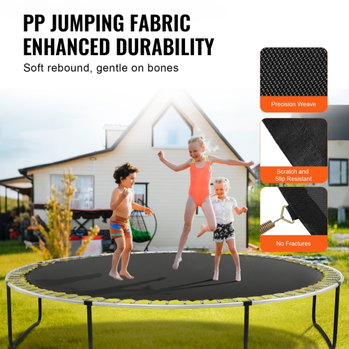 VEVOR Replacement Trampoline Mat, Jumping Mat Fits 15ft Frame, Universal Jumping Mat for 15ft Round Trampoline, Reinforce UV-Resistant Mat with