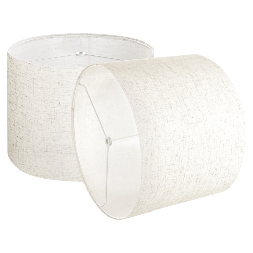 VEVOR  2 Set Drum Lamp Shade, 13 In Top X 13 In Bottom X 10 In High, Medium Drum Linen Lampshade, Replacement Lamp Shade for Table Lamps Floor Lamps