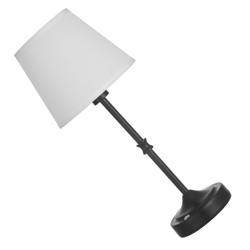VEVOR  Cordless Table Lamp, 5200Mah Built-In Rechargeable Battery Desk Lamp, 3-Level Brightness, Fabric Shade, 2700-3000K Color Temperature, Table