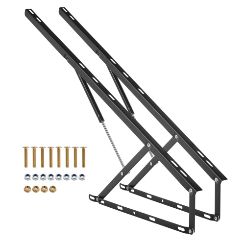 VEVOR 59x71 in Bed Lift, Compatible Bed Size 154 lbs Load Bearing, DIY Wall Bed Mechanical Hardware Kit Vertical Deluxe, Pneumatic Lever Heavy Duty