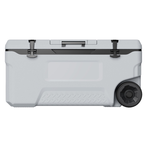 VEVOR 74 QT Portable Cooler, Wheeled Cooler with Ice Retention, Heavy-Duty Handles and Cup Holder, Lightweight Rigid Material Insulated Portable
