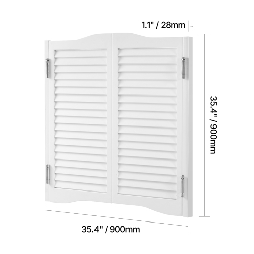 VEVOR 36"W x 36" H Double Saloon Doors, Arched Top Interior Swinging Cafe Doors, Premium Pine Wood, with Hinges & Hardware Kit, Easy to Install, for