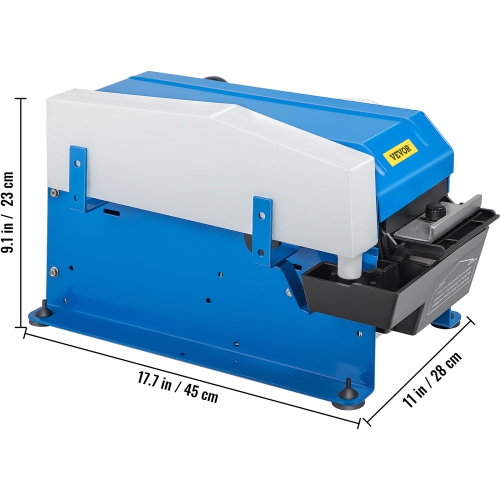 VEVOR Water-Activated Tape Dispenser, Maximum 39.4" x 3.94" Tape, Adjustable Length, Width & Water Level, Manual Tape Dispenser with Water Brush,