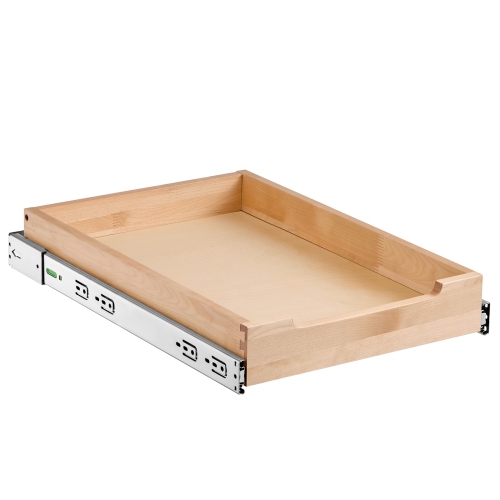 VEVOR 14"W x 21"D Pull Out Cabinet Drawer, Soft Close Slide out Shelf, Heavy-Duty Sliding Drawer, Bottom and Side Assembly Base Cabinet Organization