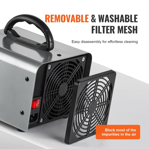 VEVOR 36000mg/h Ozone Generator, Ozone Machine Odor Remover, High Capacity Commercial/Industrial Ozone Generator Machine, Home Air Ionizers