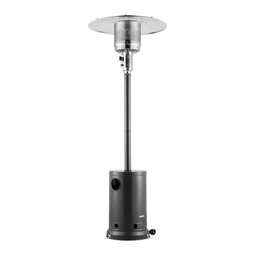 VEVOR 50000BTU Patio Heater, Propane Heater Tall Hammered With Round Table Design, Metal Burner and Wheels, Outdoor Patio Flame Heater for Patio,