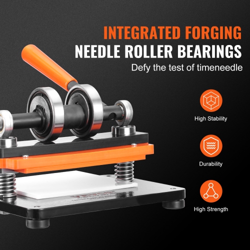 Machine à découper en cuir VEVOR de 7,1 x 3,9 po, lame à estampage manuelle, machine à gaufrer en cuir à pression de 0,47 po, machine à