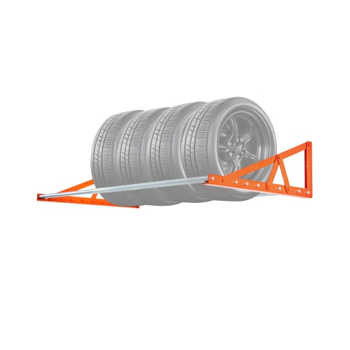 VEVOR  31" - 56" Wall Mounted Tire Rack, Q235 Heavy-Duty Steel Tire Storage Rack for R14-R20 Inch Standard Tires, Max 400Lbs Load Capacity, Ideal For