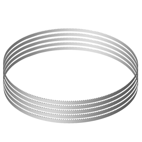 VEVOR 51.2x0.63x0.02 in Band Saw Blade, 5 PCS/Pack Meat Bandsaw Blades for Replacement, Carbon Steel Blade, Blade Wrapped by Rust-Proof Paper, Fit