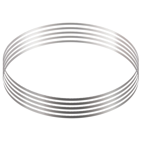 VEVOR 82.3x0.63x0.02 in Band Saw Blade, 5 PCS/Pack Meat Bandsaw Blades for Replacement, Carbon Steel Blade, Blade Wrapped by Rust-Proof Paper, Fit