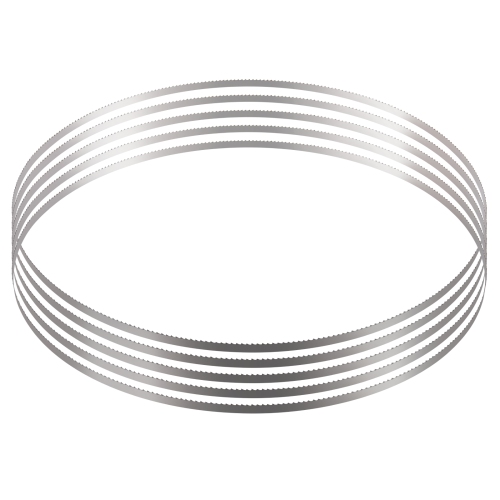 VEVOR 82.3x0.63x0.02 in Band Saw Blade, 5 PCS/Pack Meat Bandsaw Blades for Replacement, Carbon Steel Blade, Blade Wrapped by Rust-Proof Paper, Fit