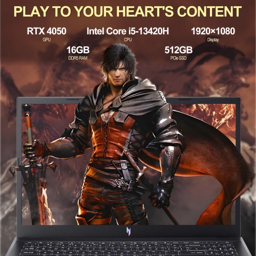 Refurbished Acer Nitro V Gaming Laptop | Intel Core i5-13420H | NVIDIA GeForce RTX 4050 | 15.6" FHD IPS 144Hz Display | 16GB DDR5 | 512GB SSD | WiFi