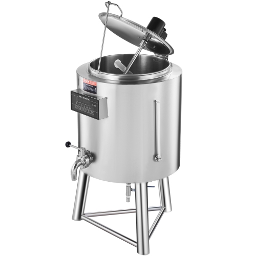 VEVOR 50L Milk Pasteurizer , Commercial Milk Pasteurization Machine, Food Grade 304 Stainless Steel, Professional Pasteurization with Time and