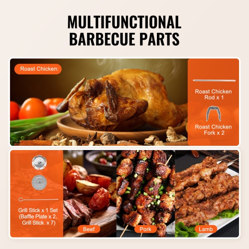 VEVOR Shawarma Grill Machine, Vertical Chicken Shawarma Cooker Machine Countertop, Electric Stainless Steel Broiler Gyro Rotisserie Oven Doner Kebab