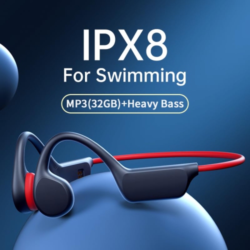 Bluetooth Bone Conduction Headphones Swimming IPX8 Waterproof 32GB MP3 Player