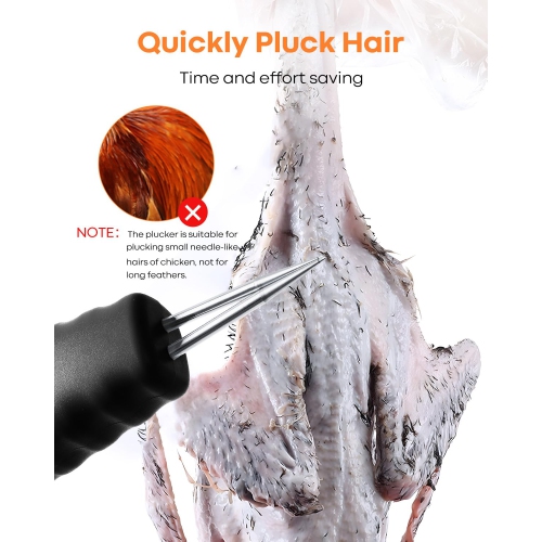 Handheld Electric Feather Plucker, Portable Poultry Plucking Machine for Chicken, Duck, Goose, and Other Birds