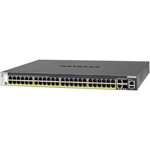 NETGEAR ProSAFE M4300-52G-PoE+ 48 Port PoE+ Stackable Gigabit Managed Switch w/ 2x10GBASE-T 2xSFP+ 550W PSU -Open Box