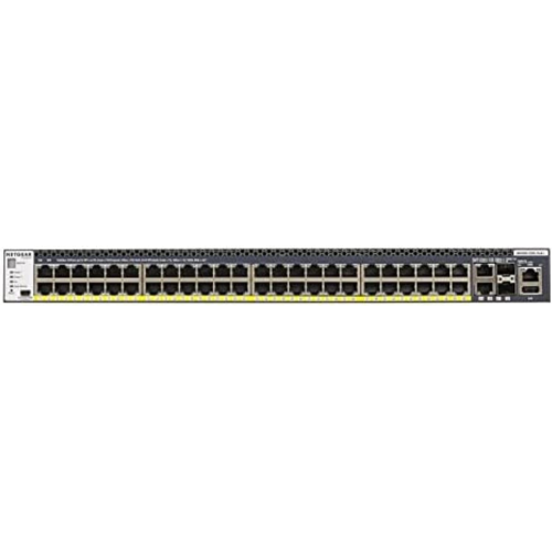 NETGEAR ProSAFE M4300-52G-PoE+ 48 Port PoE+ Stackable Gigabit Managed Switch w/ 2x10GBASE-T 2xSFP+ 550W PSU -Open Box