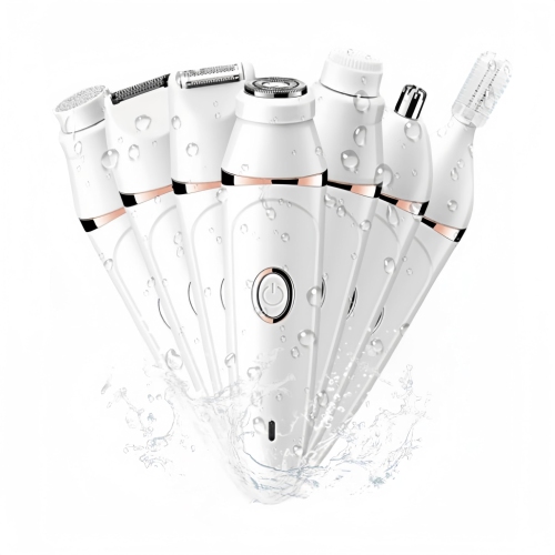 7 in 1 Women's Facial Hair Removal Kit, Portable Mini Bikini Trimmer, Nose Hair and Eyebrow Trimmer Multifunctional Body Shaver