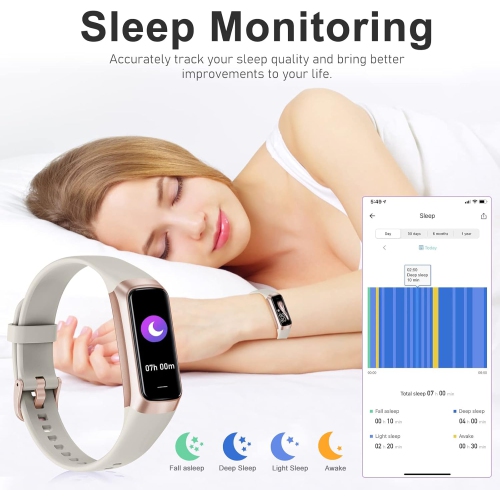 Fitness Tracker with Step Counter Calories Stopwatch,Activity Tracker,Health Tracker with Heart Rate Monitor Sleep Tracker,1.1'' Touchscreen