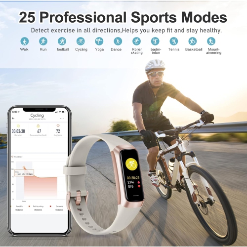 Fitness Tracker with Step Counter Calories Stopwatch,Activity Tracker,Health Tracker with Heart Rate Monitor Sleep Tracker,1.1'' Touchscreen