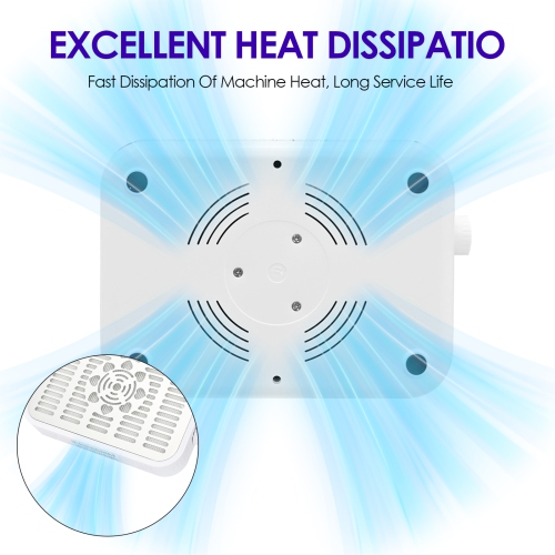 Turbine Brushless Nail Vacuum Cleaner, 48W USB Rechargeable Nail Dust Collector, Portable Nail Tool for Travel and Home Use