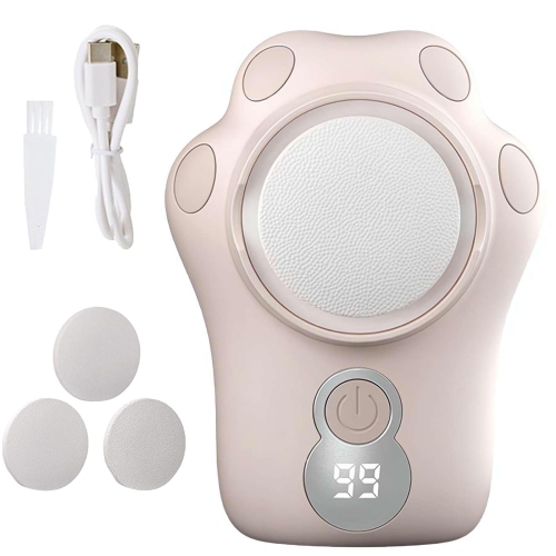 Electric Foot Grinder with Purple Light, Storage Box and Digital Display, Wireless Portable Foot Grinder for Home Foot Care