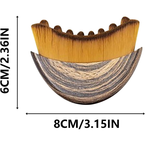 Paquet de 2 brosses contour lymphatique pour le visage et le corps, brosse de massage contour du visage pour réduire les bouffées et soulager la