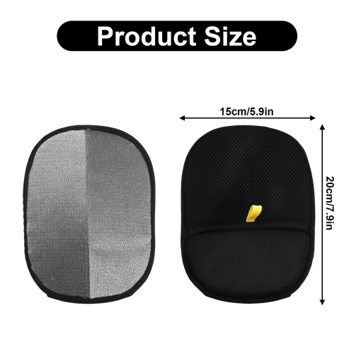 2 Pcs Double Sided Grooming Glove for Pets, Reusable Silicone Gloves for Shedding, Bathing, Washing & Static Removal