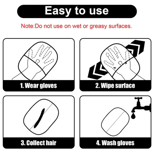 2 Pcs Double Sided Grooming Glove for Pets, Reusable Silicone Gloves for Shedding, Bathing, Washing & Static Removal