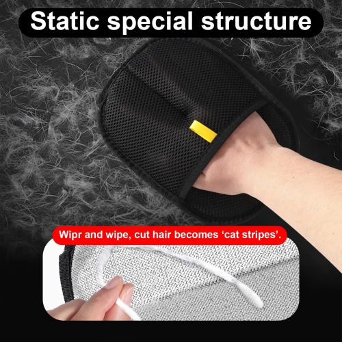 2 Pcs Double Sided Grooming Glove for Pets, Reusable Silicone Gloves for Shedding, Bathing, Washing & Static Removal