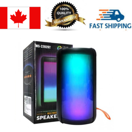 MS-2201/2202BT Portable Bluetooth LED lighting Speaker, 10*10*18