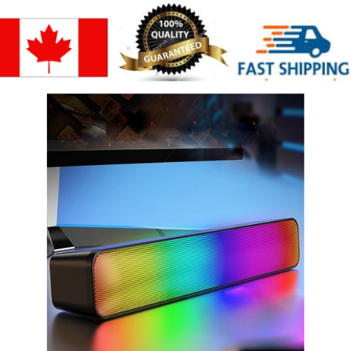 E3562 Wireless Soundbar with Stereo Sound and RGB Backlight