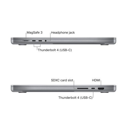 Apple MacBook Pro (16-inch, 2021) M1 Max 10-Core 32GB RAM 512GB SSD 3456 x 2234 Space Gray MacOS by APPLE - Refurbished condition - Image 3