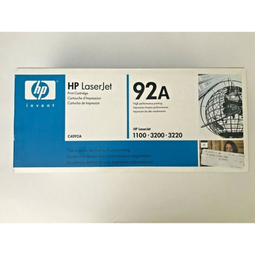 HP 92A C4092A OEM Genuine Black Laserjet Toner Print Cartridge Sealed