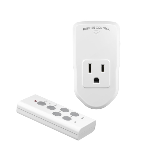 BN-LINK – Interrupteur de prise électrique à télécommande sans fil pour lumières, ventilateurs, lumières de Noël, petit électroménager,