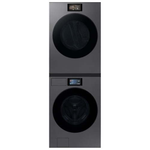 Samsung 7.6 Cu. Ft. Electric Steam Dryer (SAMS DV90F53AESAC) - Dark Steel