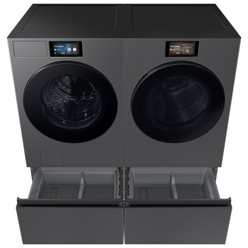 Sécheuse électrique à vapeur de 7,6 pi³ de Samsung - Acier foncé