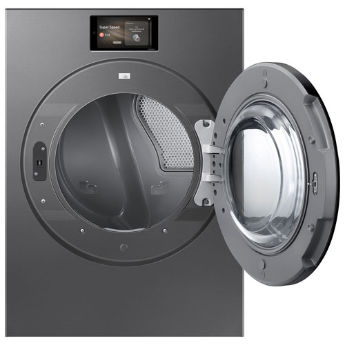 Sécheuse électrique à vapeur de 7,6 pi³ de Samsung (SAMS DV90F53AESAC) - Acier foncé
