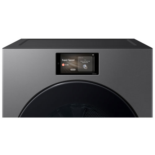 Sécheuse électrique à vapeur de 7,6 pi³ de Samsung - Acier foncé