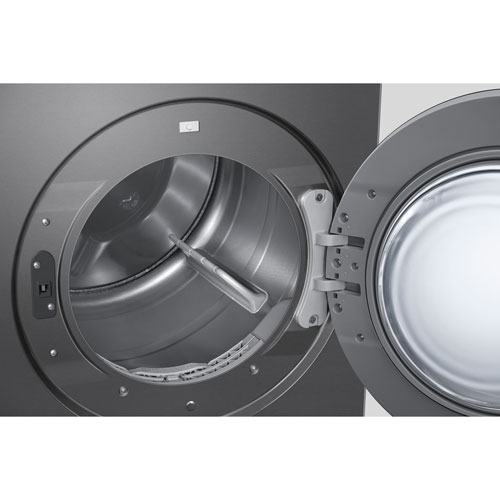Samsung 7.6 Cu. Ft. Electric Steam Dryer (SAMS DV90F53AESAC) - Dark Steel