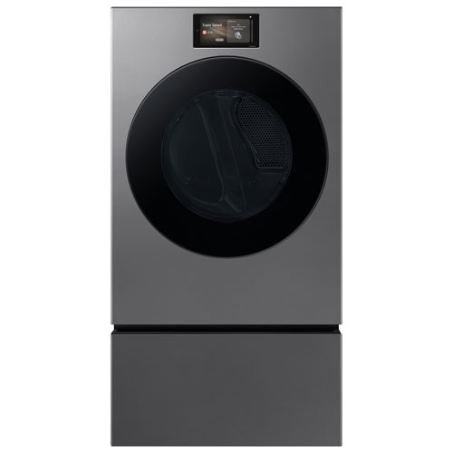 Sécheuse électrique à vapeur de 7,6 pi³ de Samsung (SAMS DV90F53AESAC) - Acier foncé