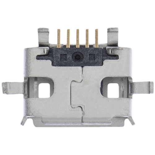 Replacement Charging port soldering required - 05 Pin - Micro A - 4 Anchor Points